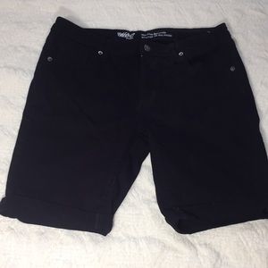 Mossimo Denim Mid Rise Bermuda Shorts